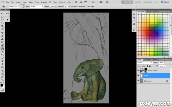 Creation of The Ancient Elephantine: Step 2