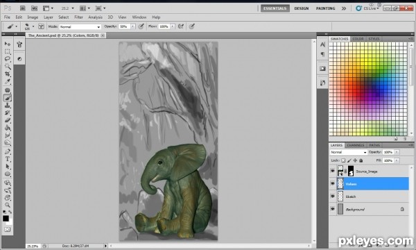Creation of The Ancient Elephantine: Step 3