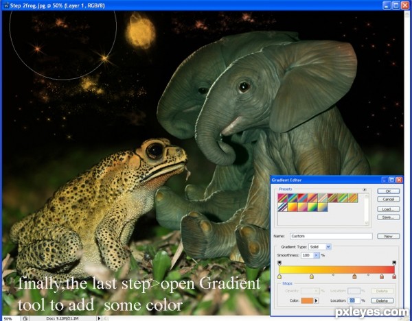 Creation of Just showing some love: Step 9