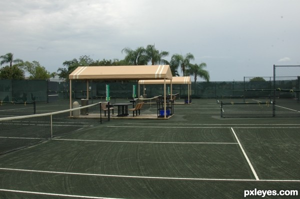 Empty courts