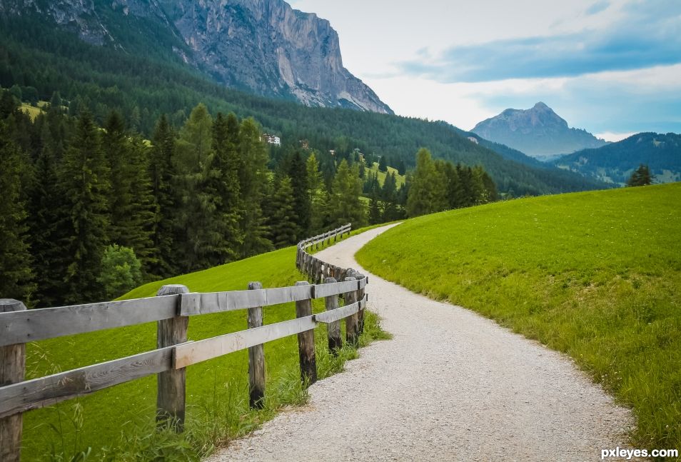 Path to the mountaintop