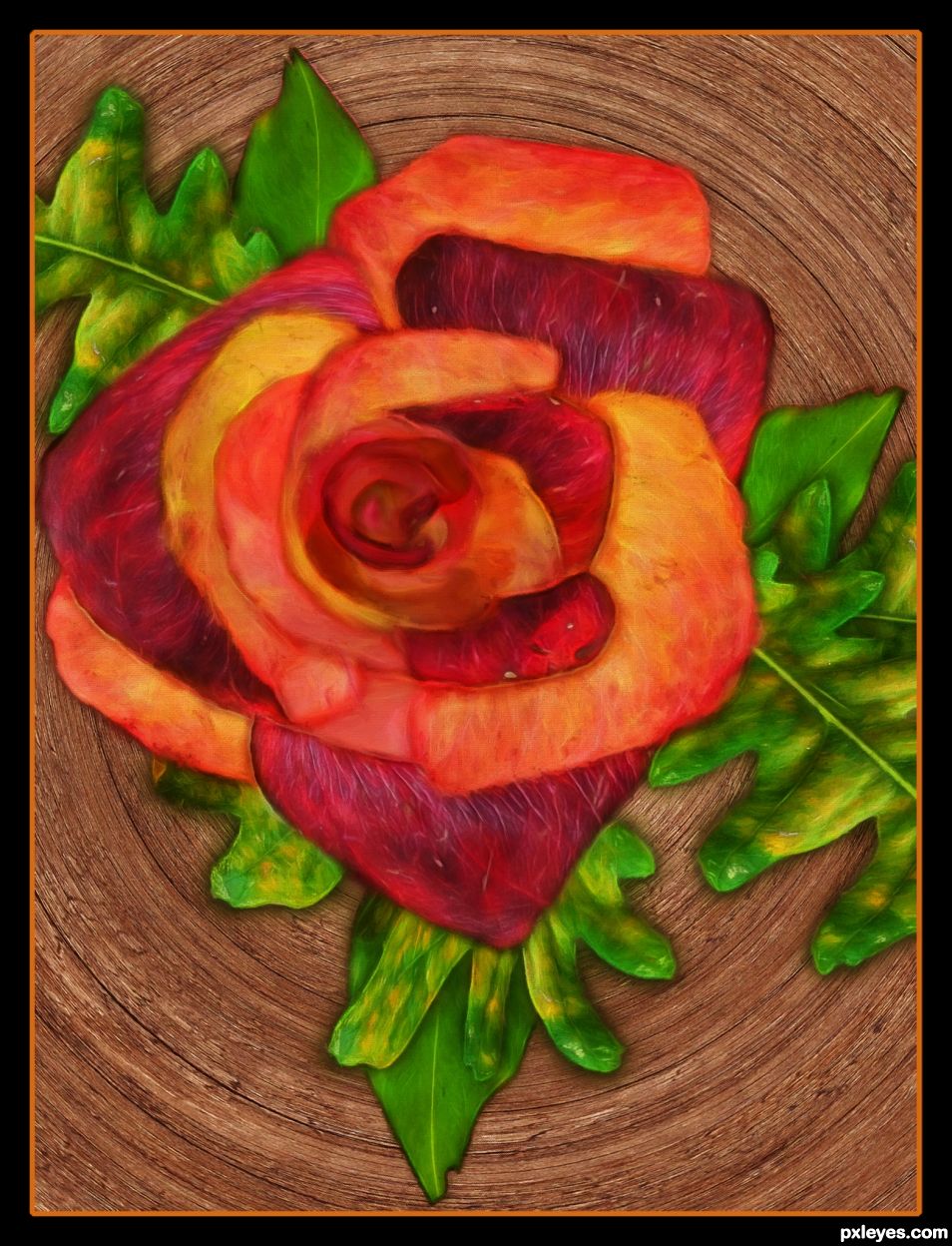 Creation of Autumn Rose: Final Result