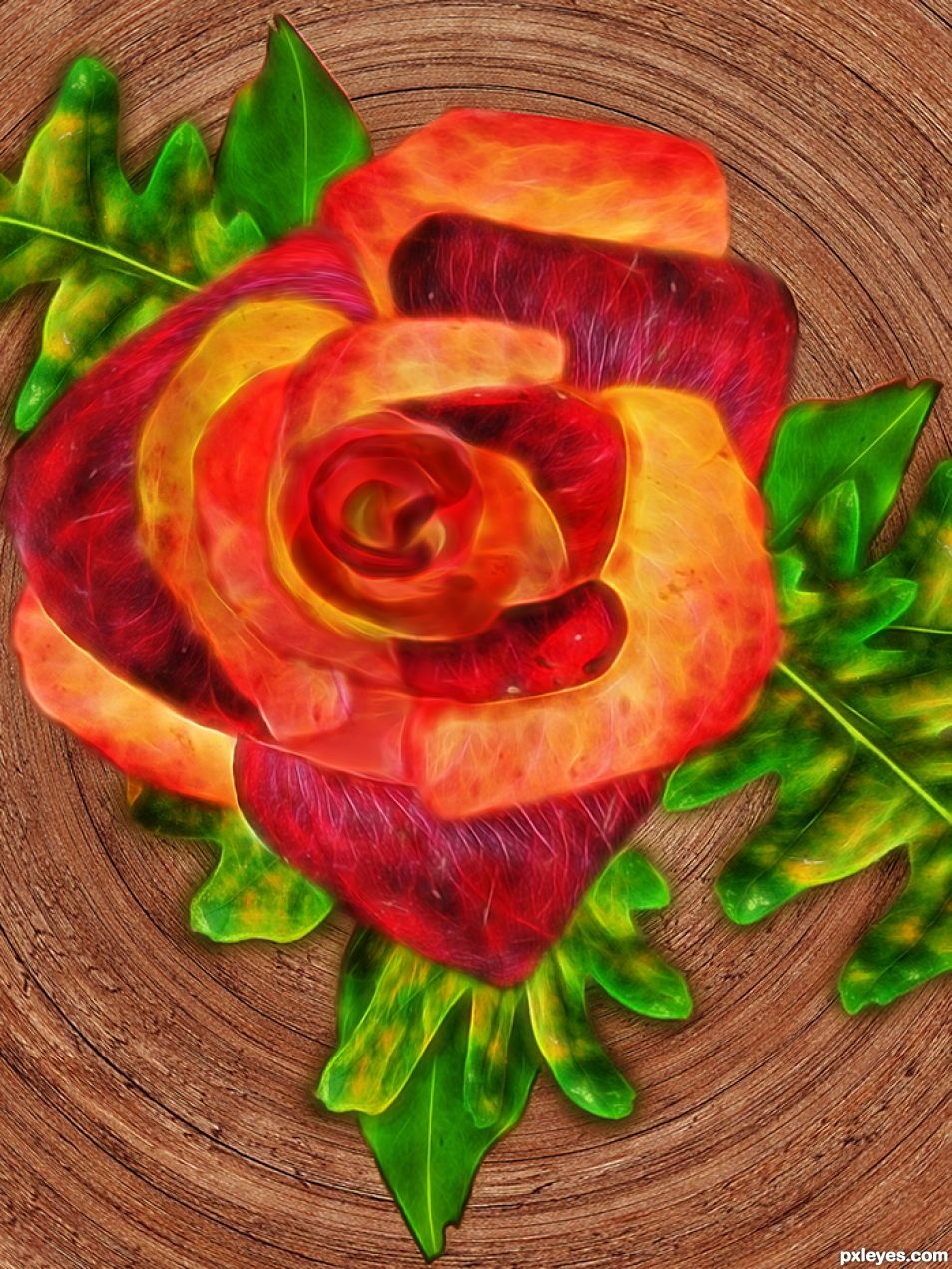 Creation of Autumn Rose: Step 8