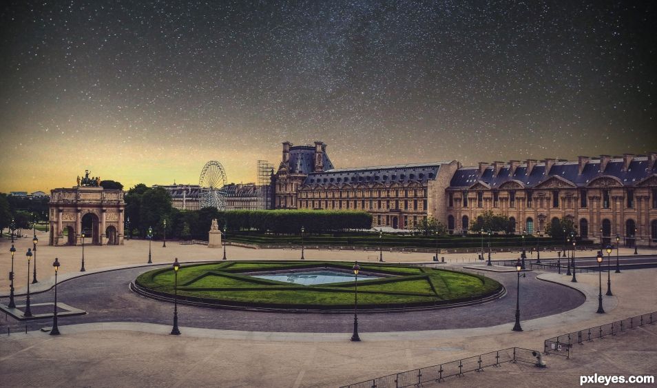 Milky Way over the Carrousel