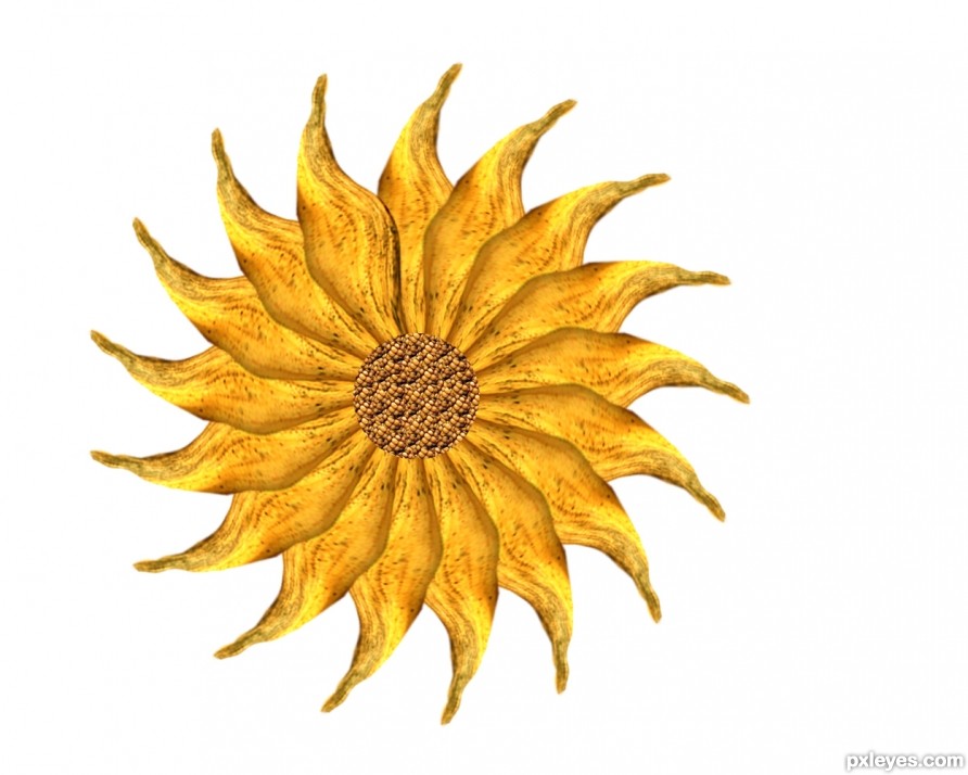 Creation of Sunflowers: Step 3