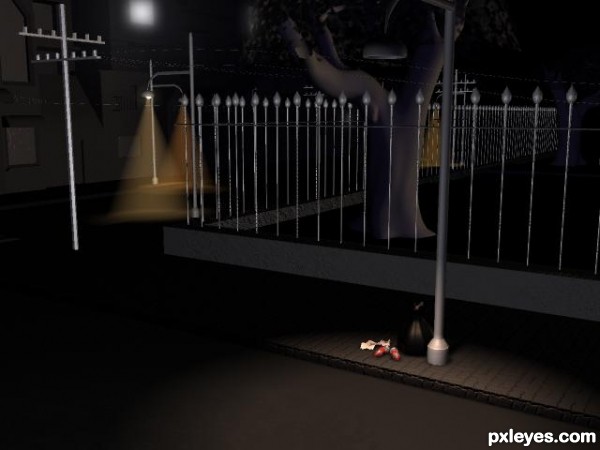Creation of lonely night: Step 2