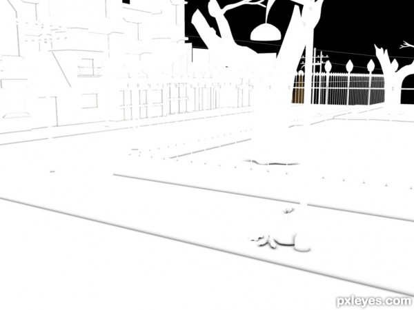 Creation of lonely night: Step 4