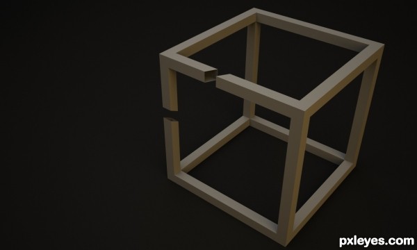 Creation of Eschers Cube: Step 2