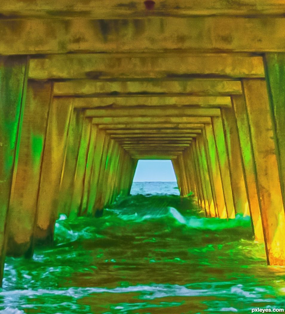 under the boardwalk