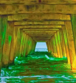 under the boardwalk