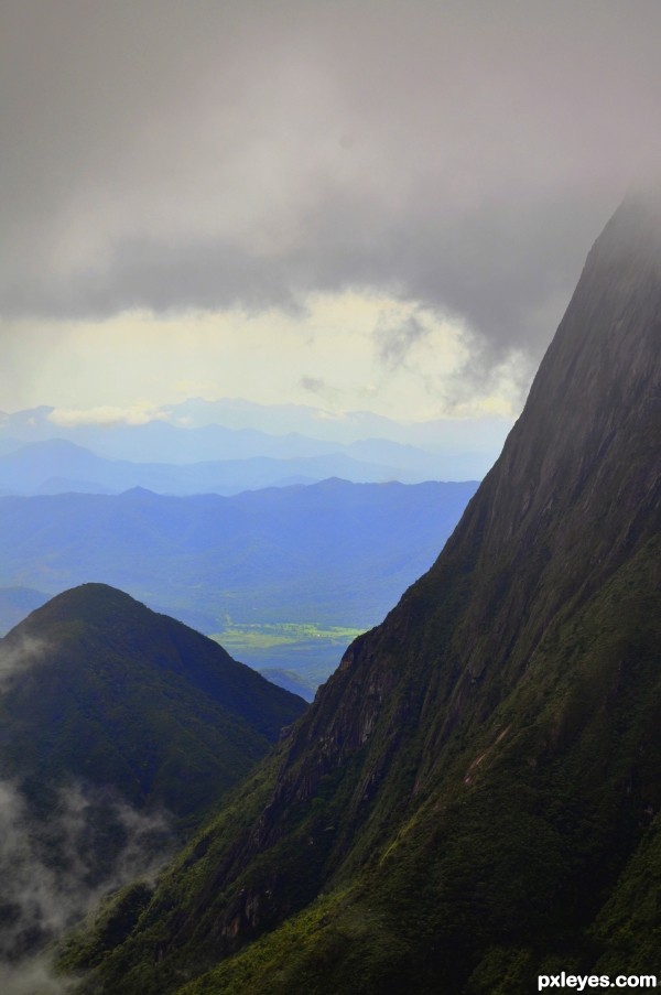 In the mountain - around 1700 m - Storm coming