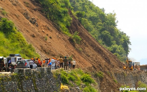 land slides