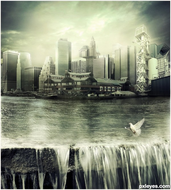 Metropolis and the Nature photoshop picture)