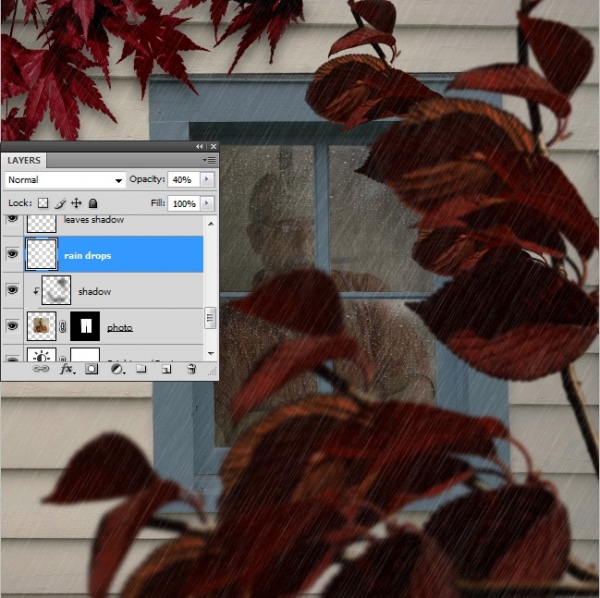 Creation of Rainy Autunm Day: Step 18