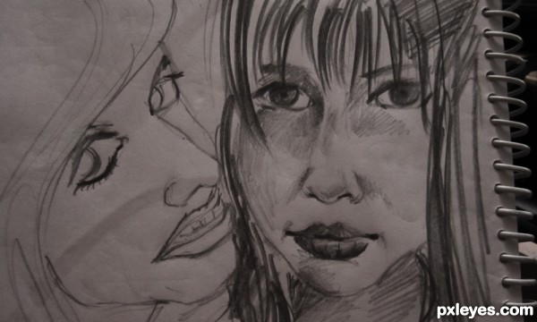 Creation of sisters sharing a secret: Step 2