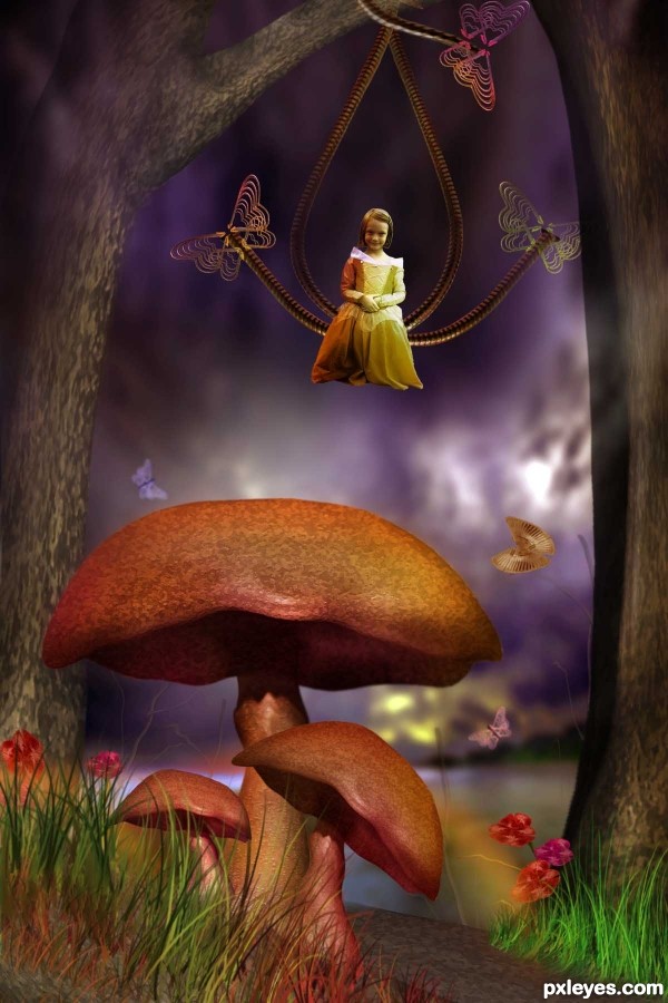 Creation of Butterfly Princess: Step 19
