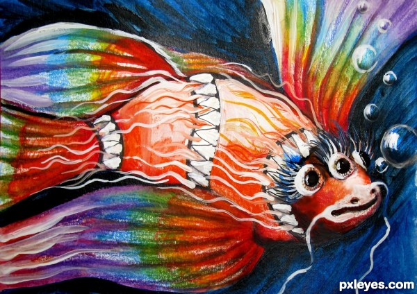 Creation of vixen rainbow fish: Final Result