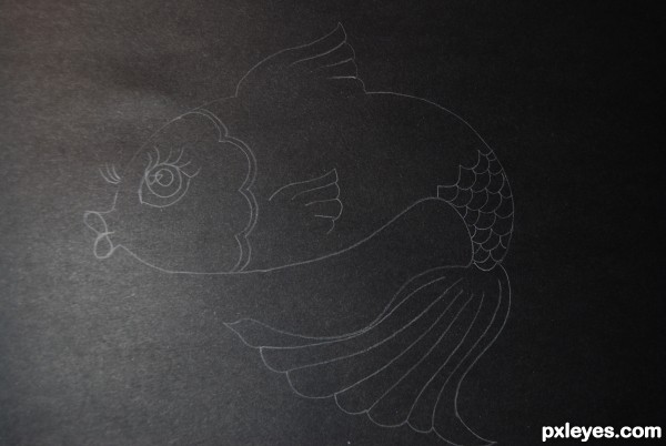 Creation of "fanta sea" fish: Step 1
