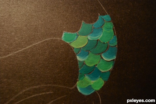 Creation of "fanta sea" fish: Step 2