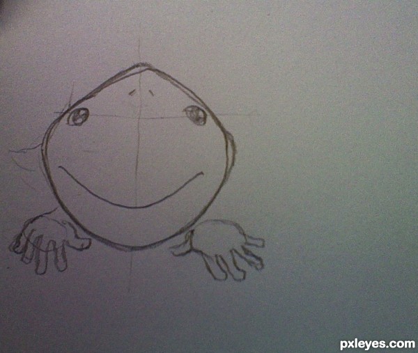 Creation of Hand fish: Step 2