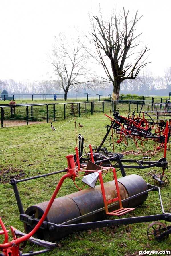 Old farm tools