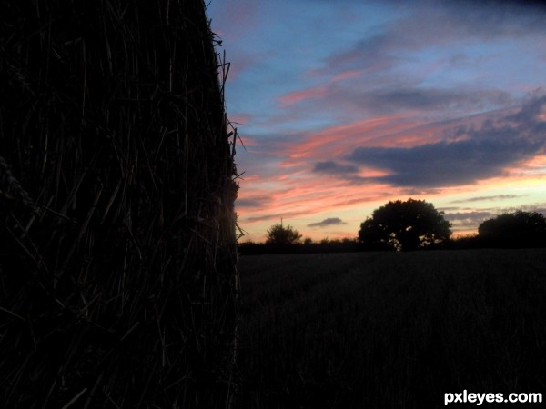 Hay bale.