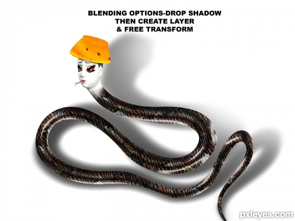 Creation of Fashion Snake: Step 6