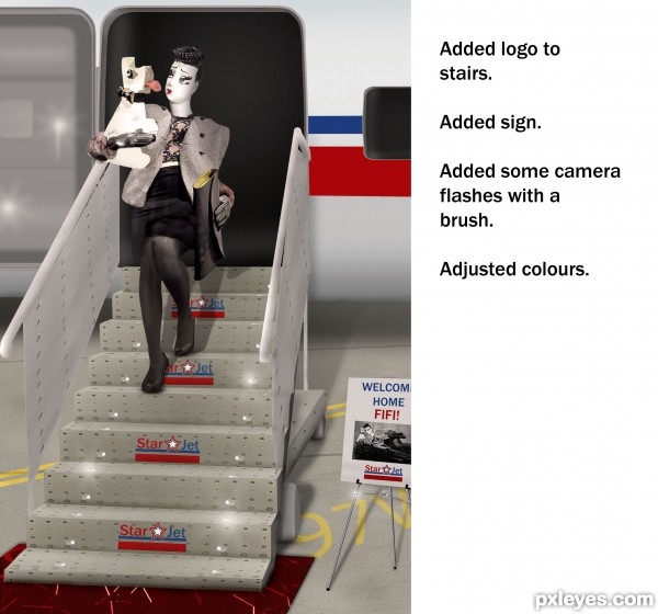 Creation of Fifi's Arrival: Step 11