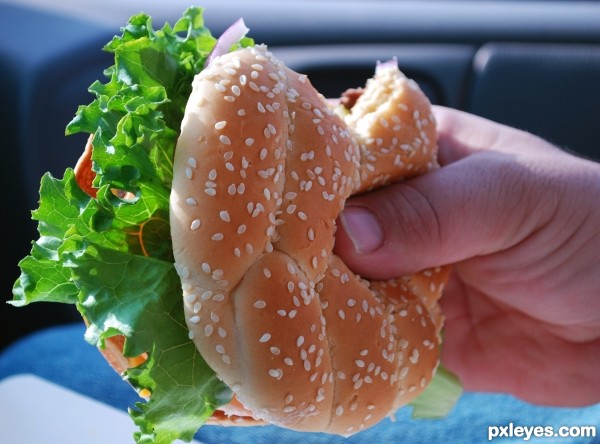 McDs Angus Upside-down Burger
