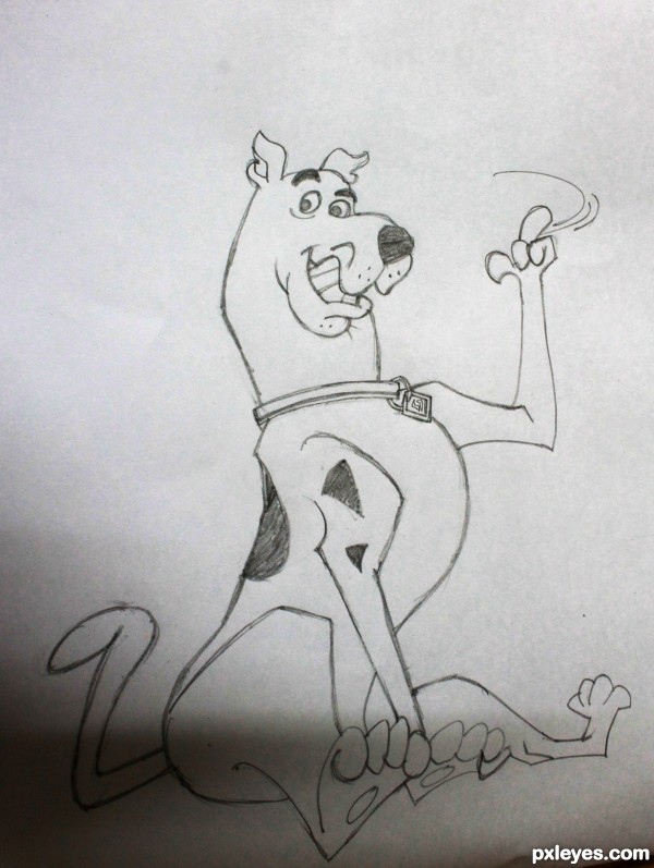 Creation of Scooby doo: Step 1