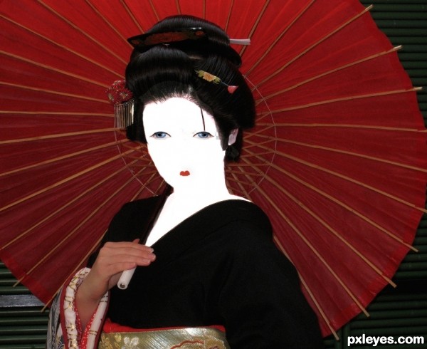 Creation of geisha: Step 4