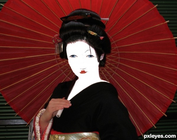 Creation of geisha: Step 5