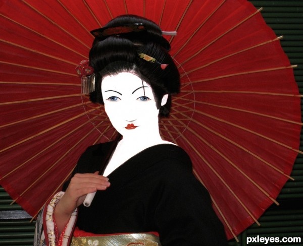 Creation of geisha: Step 6