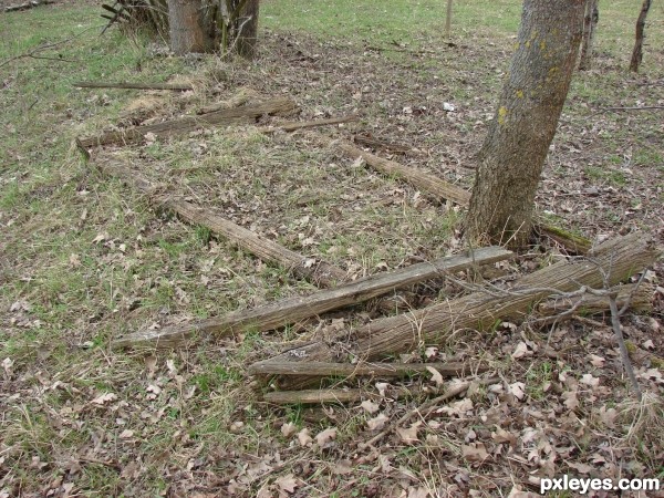 ruined fence