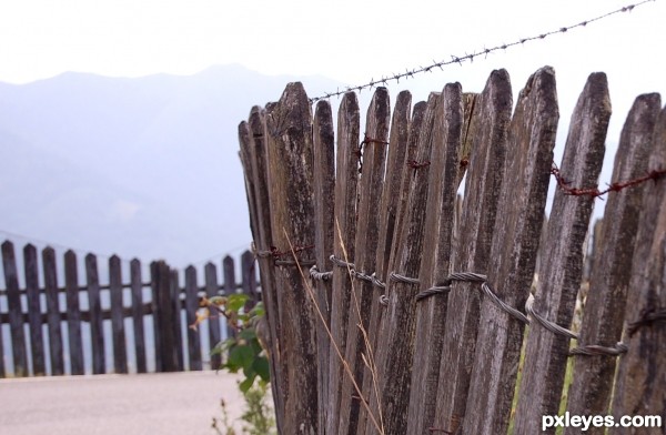 Fence in the mountain