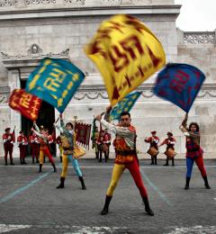 Flag wavers Picture