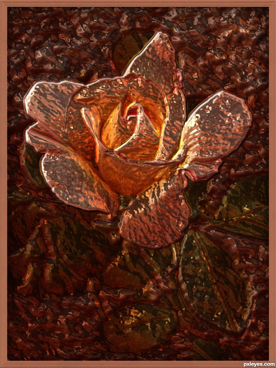 Beaten Copper Rose