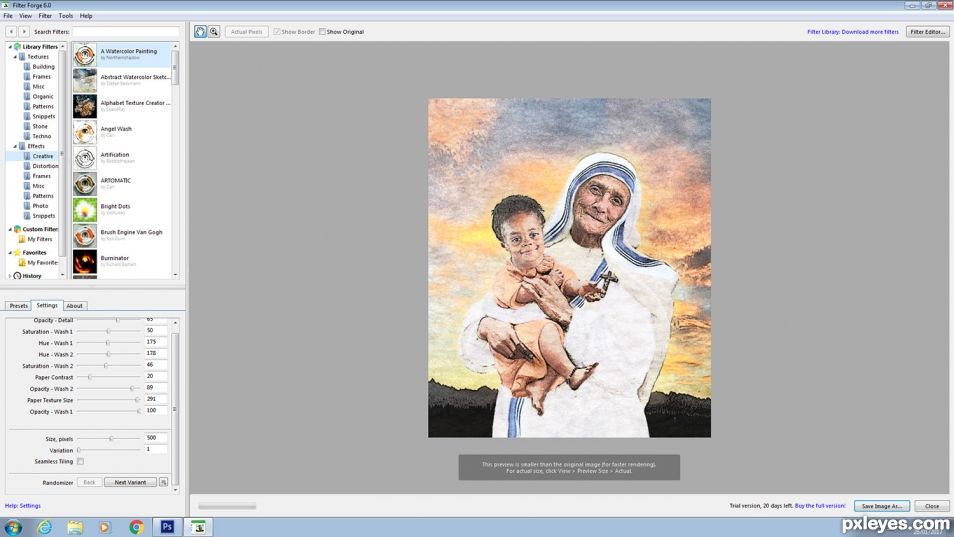 Creation of Mother Teresa: Step 5