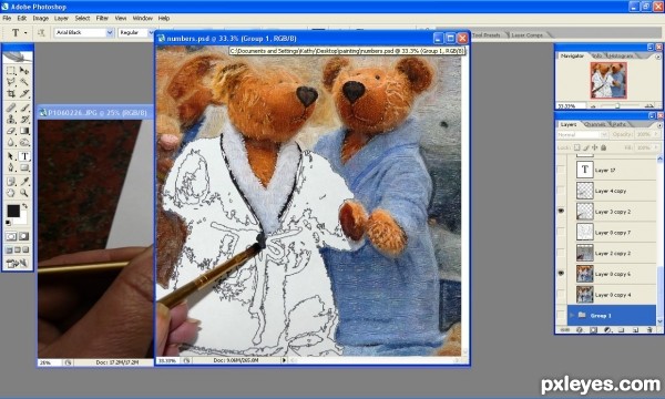 Creation of painting by numbers: Step 6