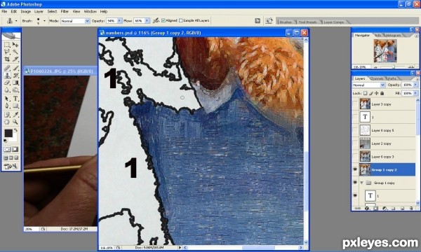 Creation of painting by numbers: Step 8