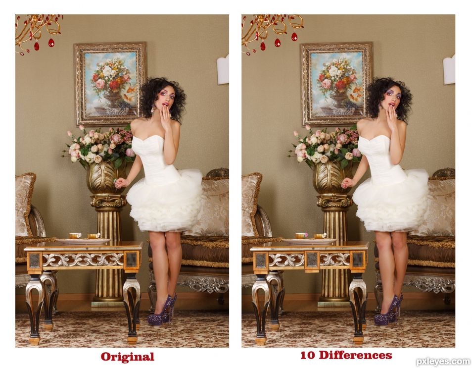 Creation of FIND THE 10 DIFFERENCES.... EASY TASK: Final Result