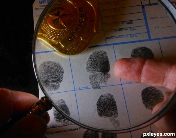 Scarred fingerprint