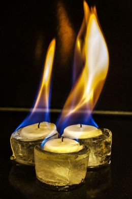 Frozen candles