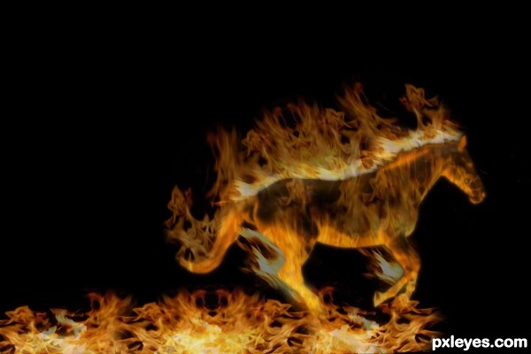 Flaming Horse!