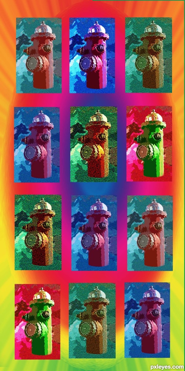 Creation of Homage to Peter Max: Step 3