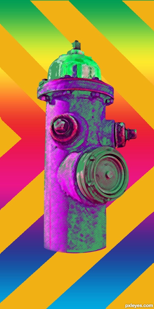 Creation of Homage to Peter Max: Step 5