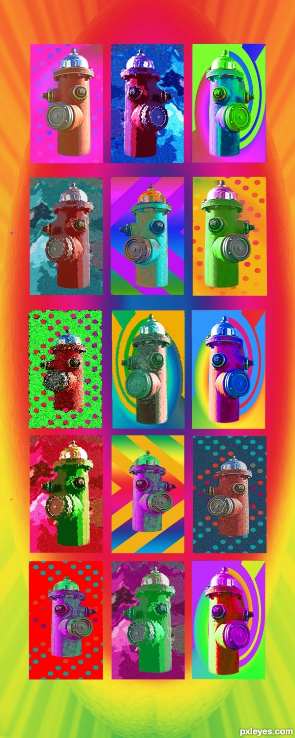 Creation of Homage to Peter Max: Step 8