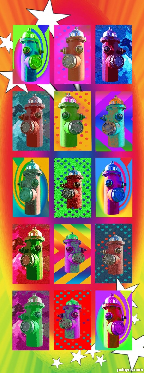 Creation of Homage to Peter Max: Step 9
