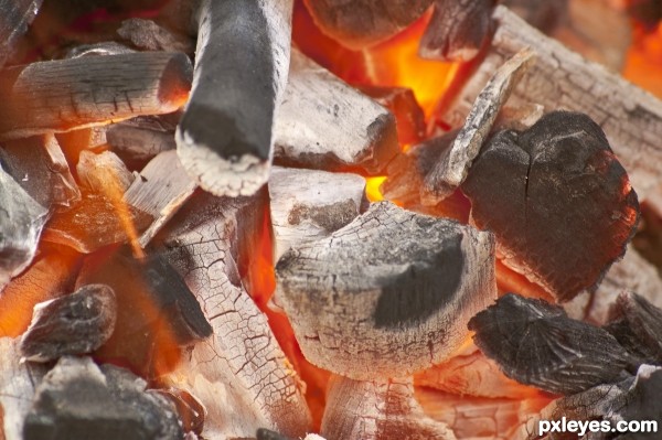 to burn charcoal