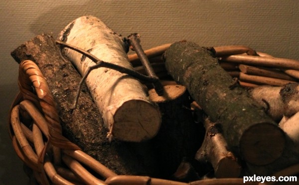 Basket of wood